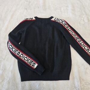 Dickies Crewneck Sweater with Red and White Stripes